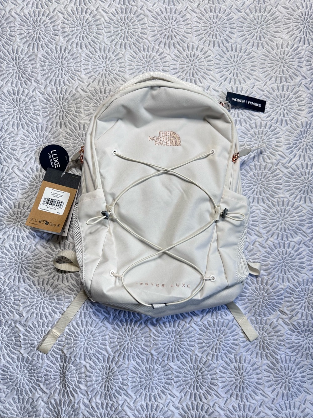 The North Face Women's Jester Luxe Backpack 27L Gardenia White